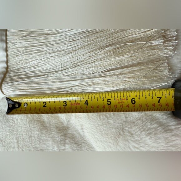 Elegant White Fringe Tank Top - Picture 6 of 8